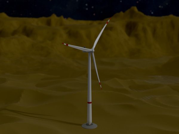 Windkraftanlage V1 H-138 Rotor-Durchmesser 162 m mit Animation und Fundament – Bild 10