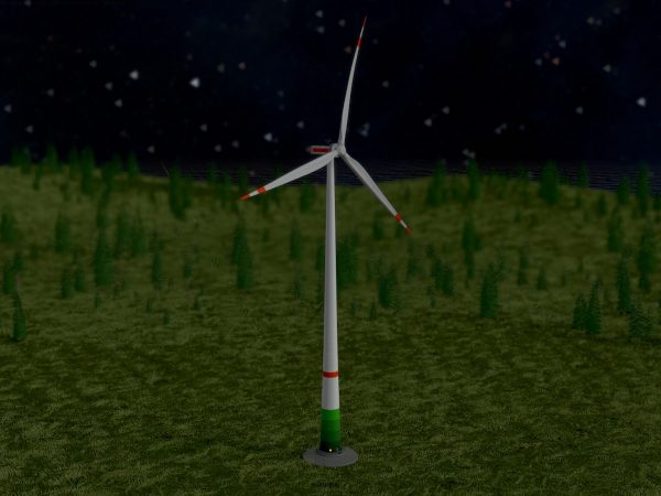Windkraftanlage E1 H-160 Rotor-Durchmesser 138 m mit Animation und Fundament – Bild 10