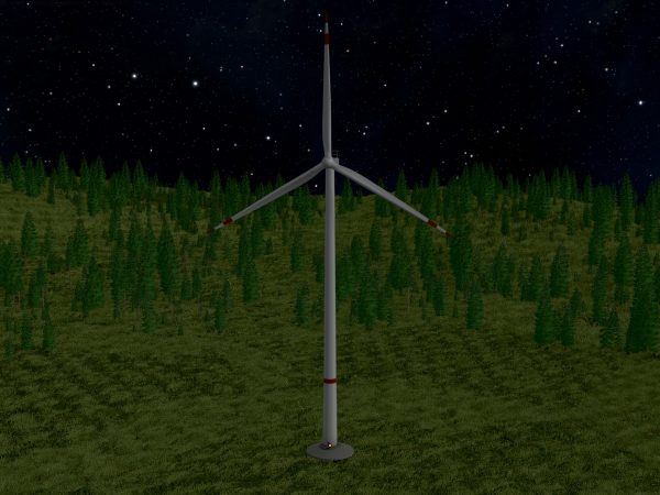 Windkraftanlage mit Fundament V1 H-175 Rotor-Durchmesser 172 m – Bild 10