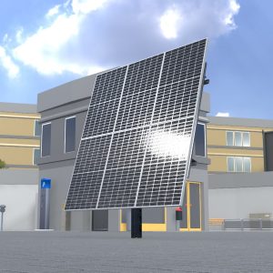 Agricultural photovoltaic 165 degrees 4 m