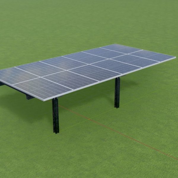 Agrar-Photovoltaik 90 Grad 8 m