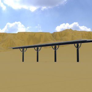 Agricultural photovoltaic with animation 16 m