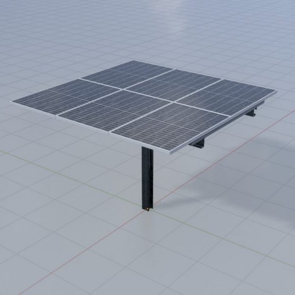 Agrar-Photovoltaik 90 Grad 4 m