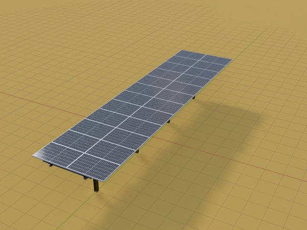 Agrar-Photovoltaik 90 Grad 16 m – Bild 3
