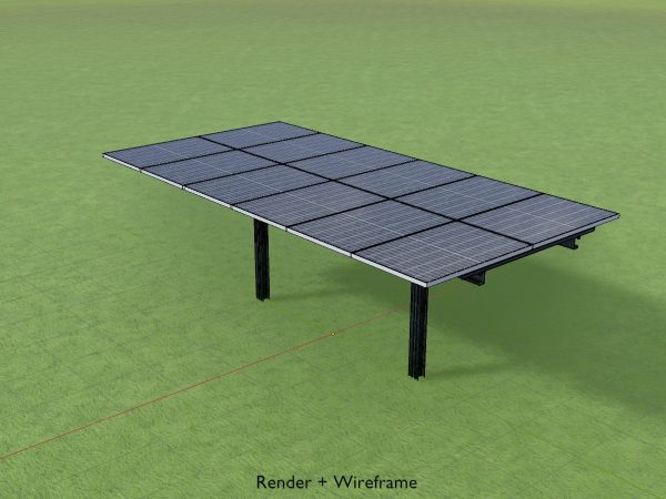 Agrar-Photovoltaik 90 Grad 8 m – Bild 5