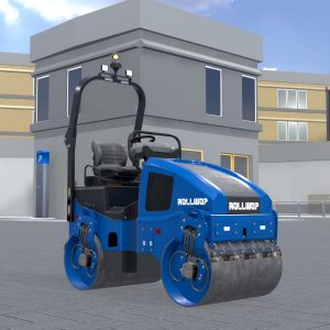 Road roller version-1 blue