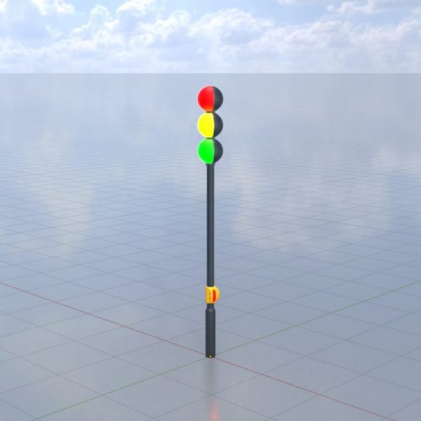Kugelförmige stilisierte Verkehrsampel Design 2