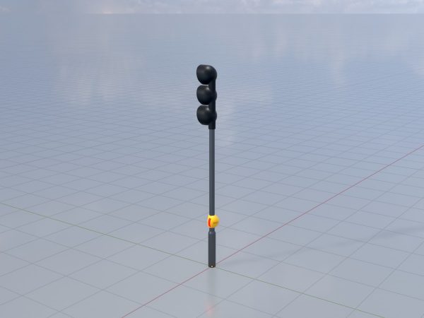 Kugelförmig stilisierte Verkehrsampel Design 1 – Bild 2