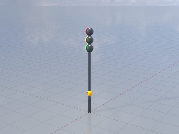 Kugelförmige stilisierte Verkehrsampel Design 2 – Bild 2