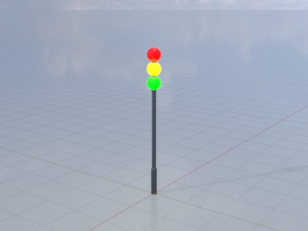 Kugelförmige stilisierte Verkehrsampel Design 3 – Bild 2