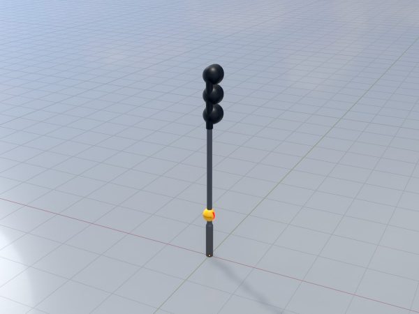 Kugelförmig stilisierte Verkehrsampel Design 1 – Bild 3