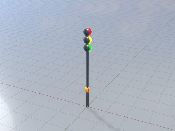 Kugelförmige stilisierte Verkehrsampel Design 2 – Bild 3