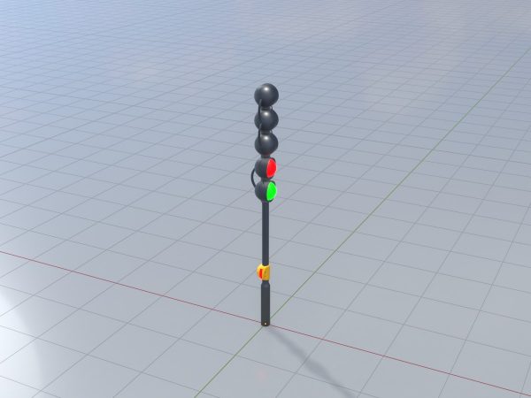 Kugelförmige stilisierte Verkehrsampel Design 4 – Bild 3