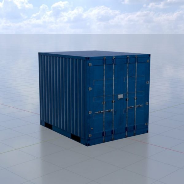 10-Fuss Schiffscontainer Enzianblau RAL 5010 Schiffscontainer enzianblau 10 Fuß