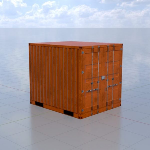 Schiffscontainer signalorange 10 Fuß