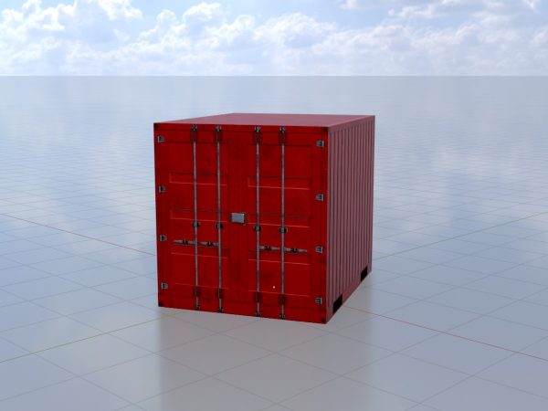 Schiffscontainer verkehrsrot 10 Fuß