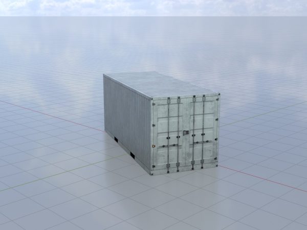 20-Fuss Schiffscontainer Lichtgrau RAL 7035
