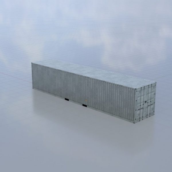 Schiffscontainer lichtgrau 40 Fuß