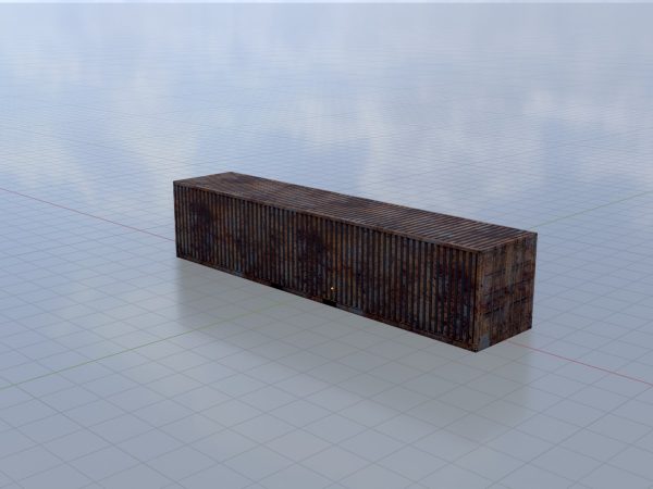 Schiffscontainer rostig 40 Fuß