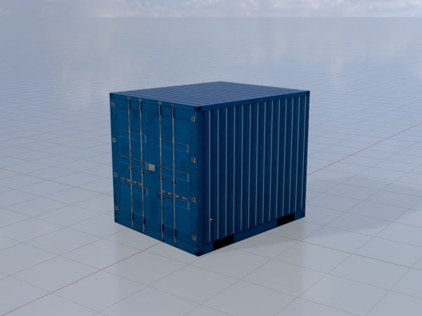 Schiffscontainer enzianblau 10 Fuß – Bild 2