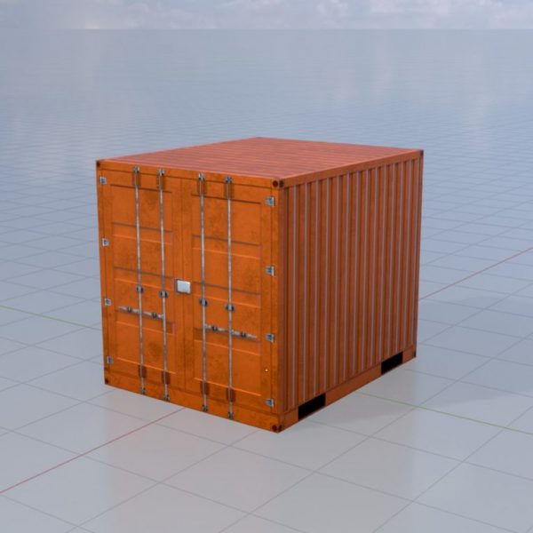 Schiffscontainer signalorange 10 Fuß