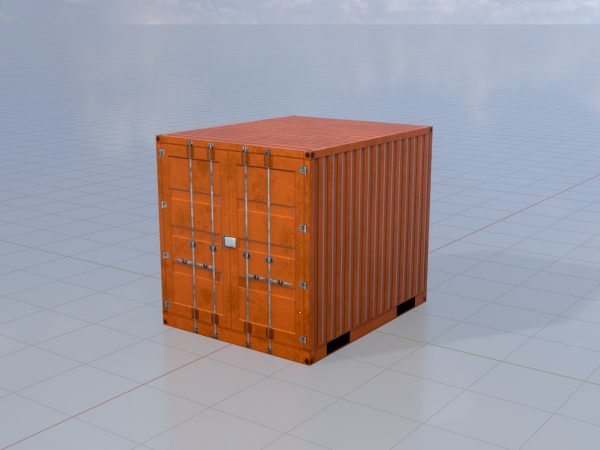 Schiffscontainer signalorange 10 Fuß – Bild 2