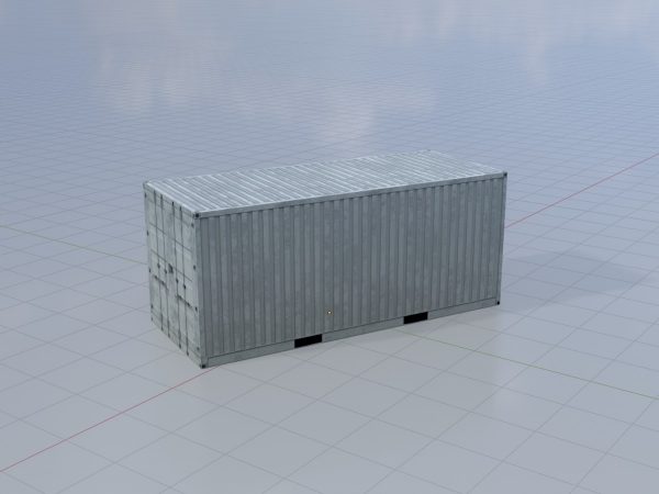20-Fuss Schiffscontainer Lichtgrau RAL 7035