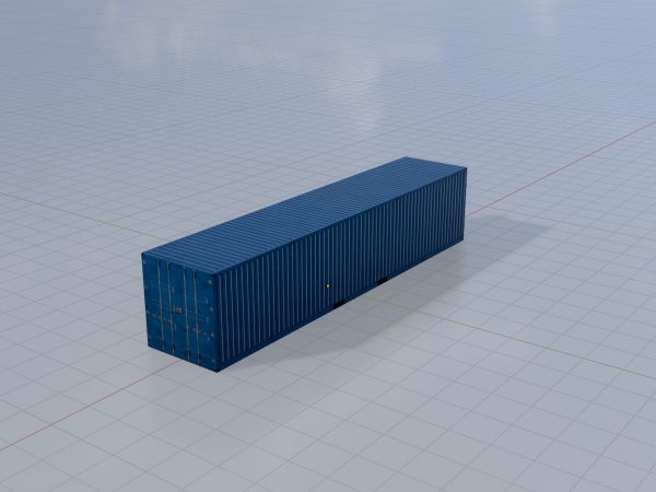 Schiffscontainer enzianblau 40 Fuß – Bild 2