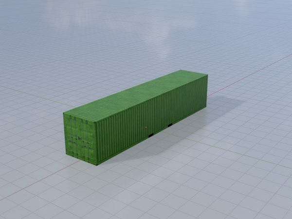 Schiffscontainer gelbgrün 40 Fuß – Bild 2