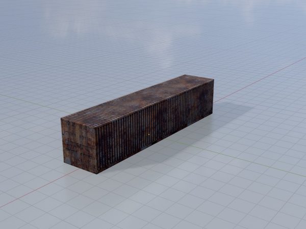 Schiffscontainer rostig 40 Fuß – Bild 2