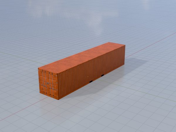 Schiffscontainer signalorange 40 Fuß – Bild 2