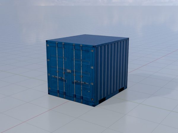 Schiffscontainer enzianblau 6 Fuß – Bild 2