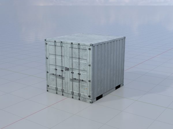 Schiffscontainer lichtgrau 6 Fuß – Bild 2