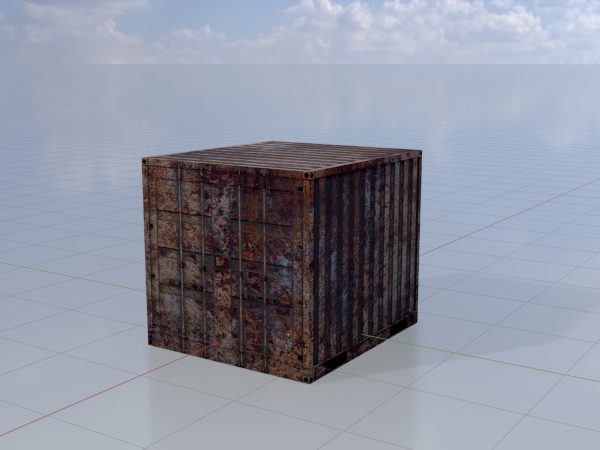 Schiffscontainer rostig 6 Fuß – Bild 2