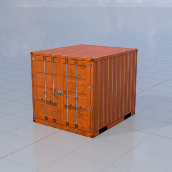 Schiffscontainer signalorange 6 Fuß