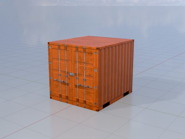 Schiffscontainer signalorange 6 Fuß – Bild 2