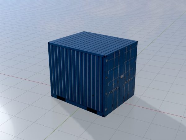 Schiffscontainer enzianblau 10 Fuß – Bild 3