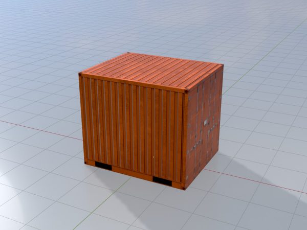Schiffscontainer signalorange 10 Fuß – Bild 3