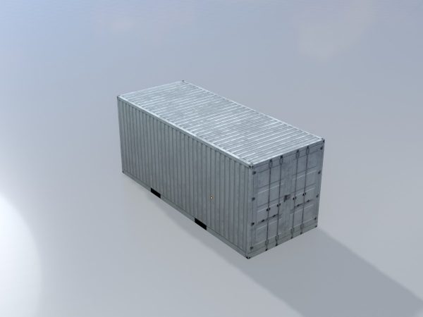 Schiffscontainer lichtgrau 20 Fuß – Bild 3
