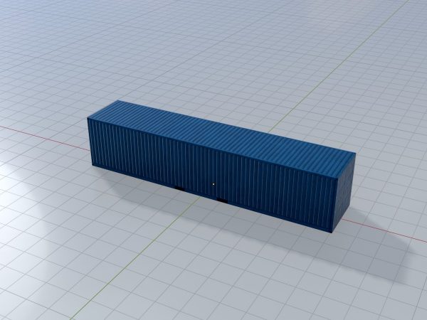 Schiffscontainer enzianblau 40 Fuß – Bild 3