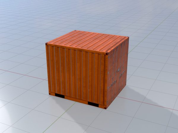 Schiffscontainer signalorange 6 Fuß – Bild 3