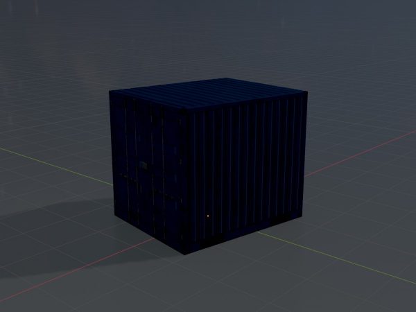 Schiffscontainer enzianblau 10 Fuß – Bild 4