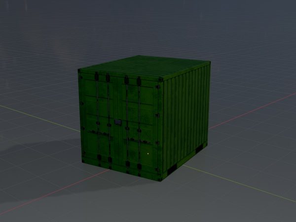 Schiffscontainer gelbgrün 10 Fuß – Bild 4