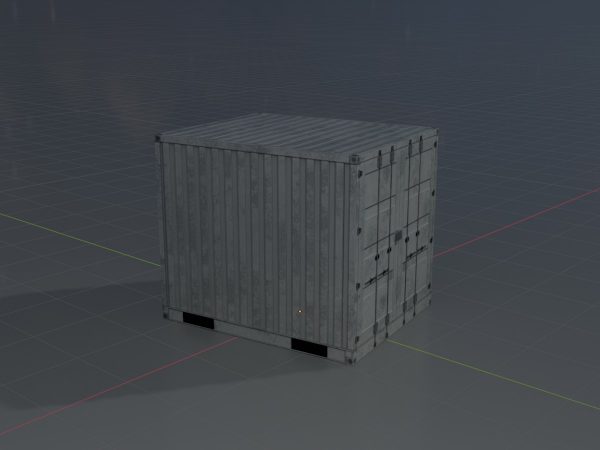 Schiffscontainer lichtgrau 10 Fuß – Bild 4