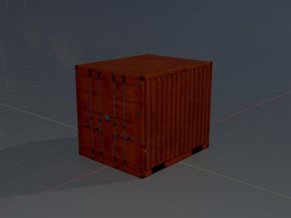 Schiffscontainer signalorange 10 Fuß – Bild 4