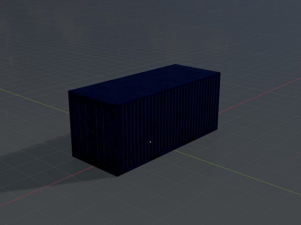 Schiffscontainer enzianblau 20 Fuß – Bild 4
