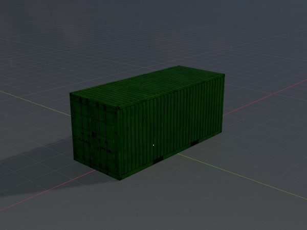 Schiffscontainer gelbgrün 20 Fuß – Bild 4