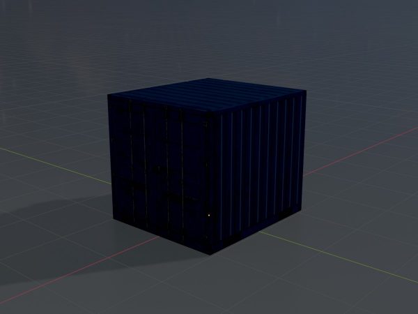 Schiffscontainer enzianblau 6 Fuß – Bild 4