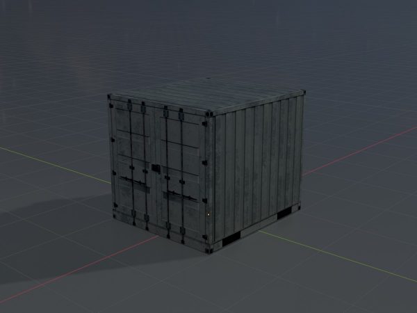 Schiffscontainer lichtgrau 6 Fuß – Bild 4