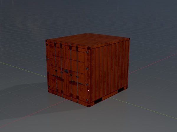 Schiffscontainer signalorange 6 Fuß – Bild 4